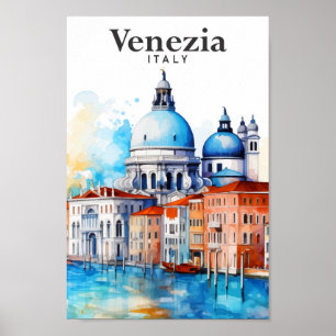Venedig - Italien Wasserfarbenmalerei Poster