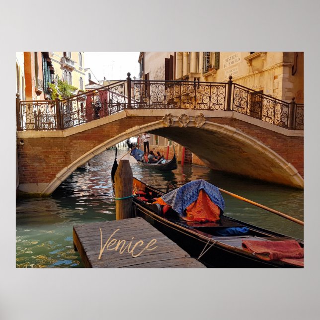 Venedig - Italienischer Kanalzug Poster (Vorne)