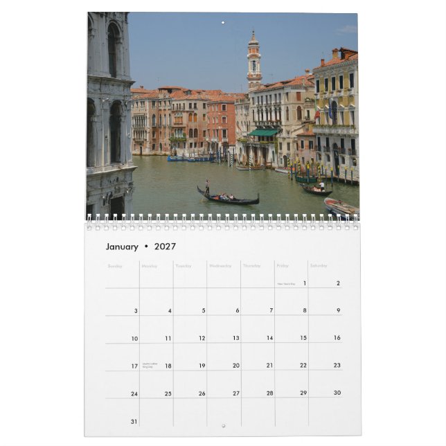 Venedig-Kalender Kalender (Jan 2027)