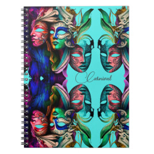 Venedig-Karneval-Masken Notizblock