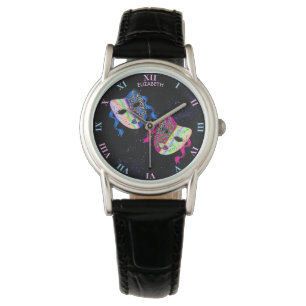 Venedig Karneval Traditionelle farbenfrohe Masken  Armbanduhr