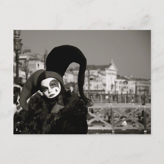 Venedig-Karneval VI Postkarte (Vorderseite)