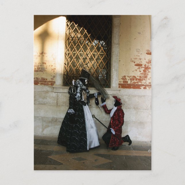 Venedig-Karneval VIII Postkarte (Vorderseite)