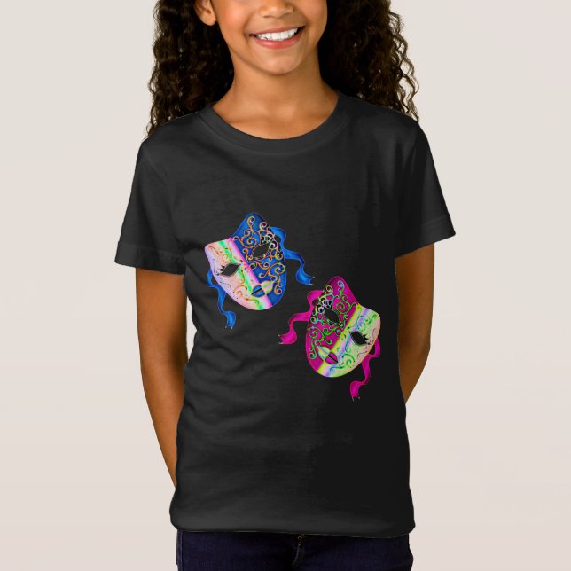 Venedig-Karnevals-traditionelles buntes T-Shirt (Vorderseite)