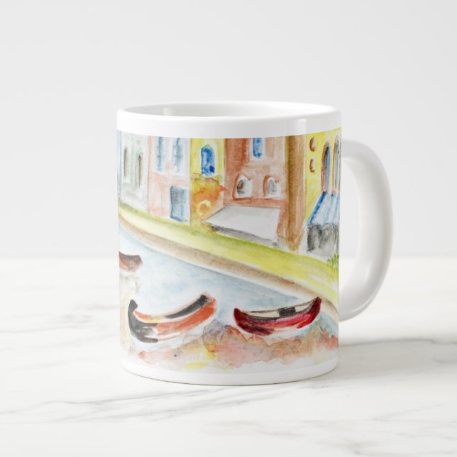 Venedig-Konzept Jumbo-Tasse (Vorderseite Rechts)
