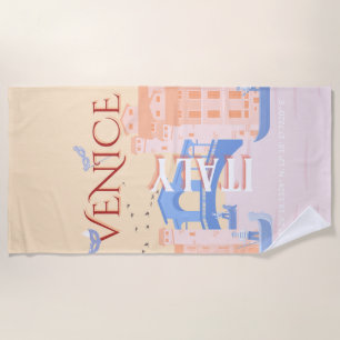Venedig Kunst, Italien, Reisen Kunst, Retro Strandtuch