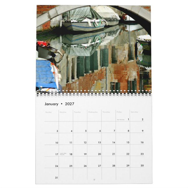 Venedig-Künste und Architektur 2012 Kalender (Jan 2027)