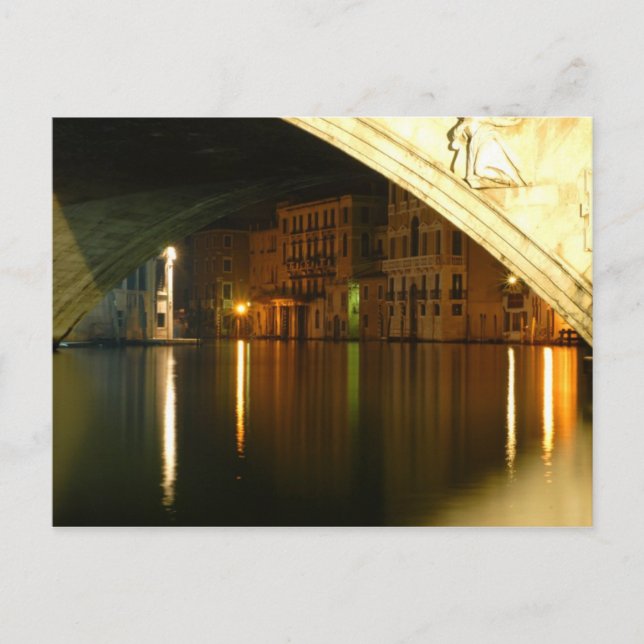 Venedig nachts postkarte (Vorderseite)