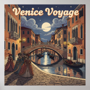 Venedig Reise Retro Poster