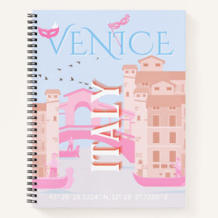 Venedig Reisen Kunst, Italien, Reisen Kunst Notizbuch
