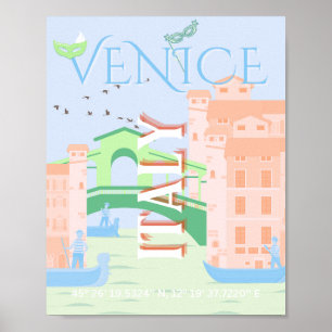 Venedig Reisen Kunst, Italien, Reisen Kunst Poster