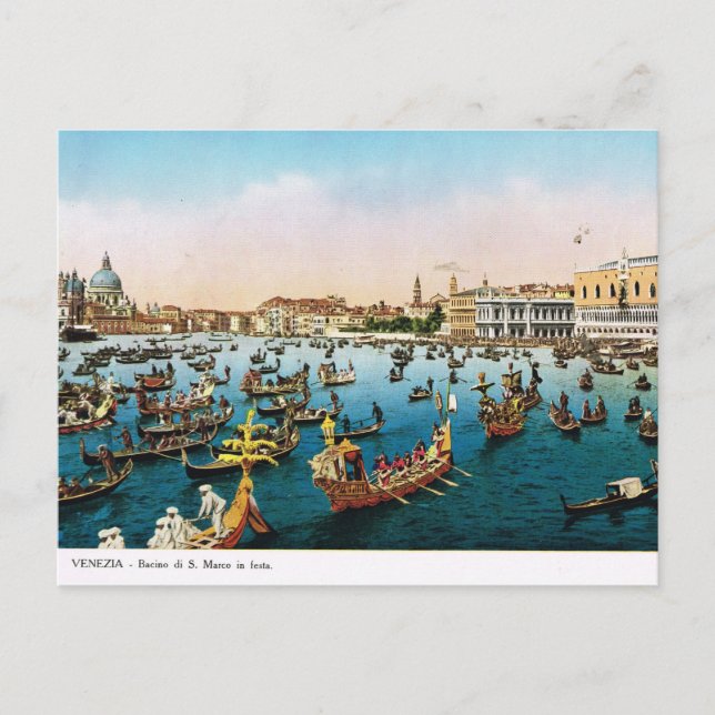 Venedig, Replik-Vintage Postkarte 1910 (Vorderseite)