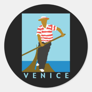 Venedig Runder Aufkleber