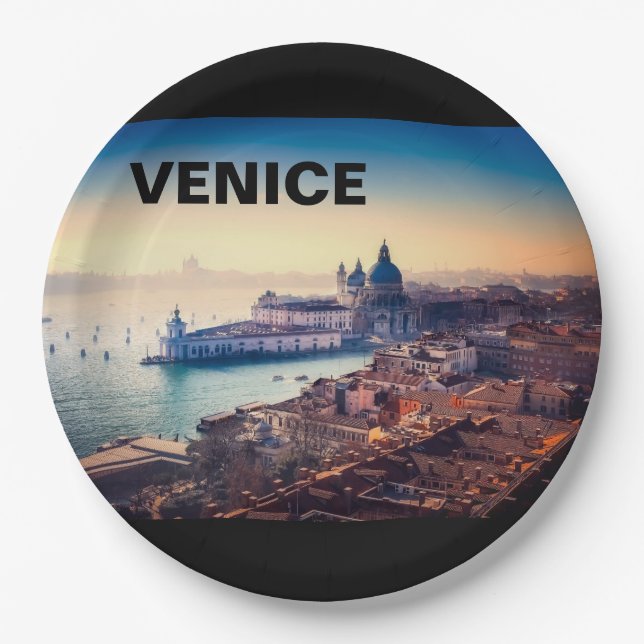 Venedig Sommer Pappteller (Vorderseite)