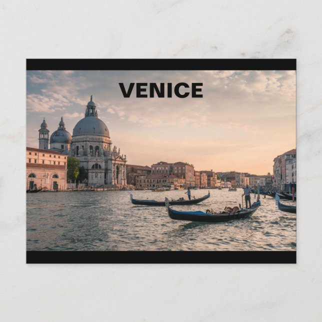 Venedig Sommer Postkarte (Vorderseite)
