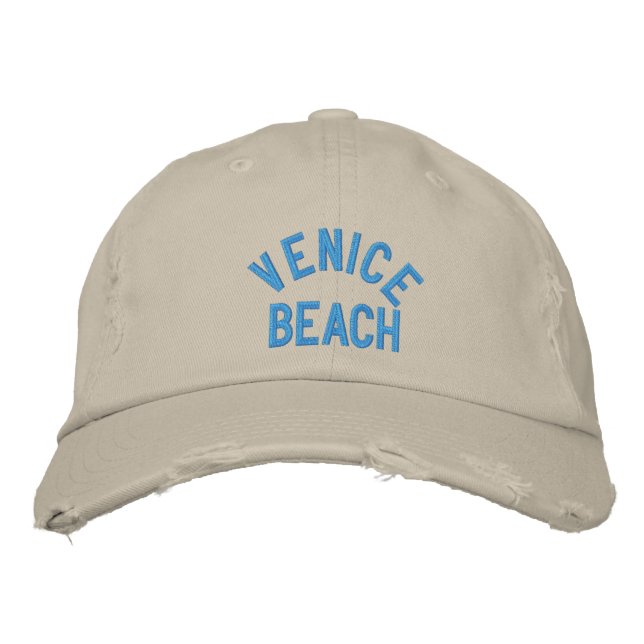 VENEDIG STRAND BESTICKTE KAPPE (Vorderseite)