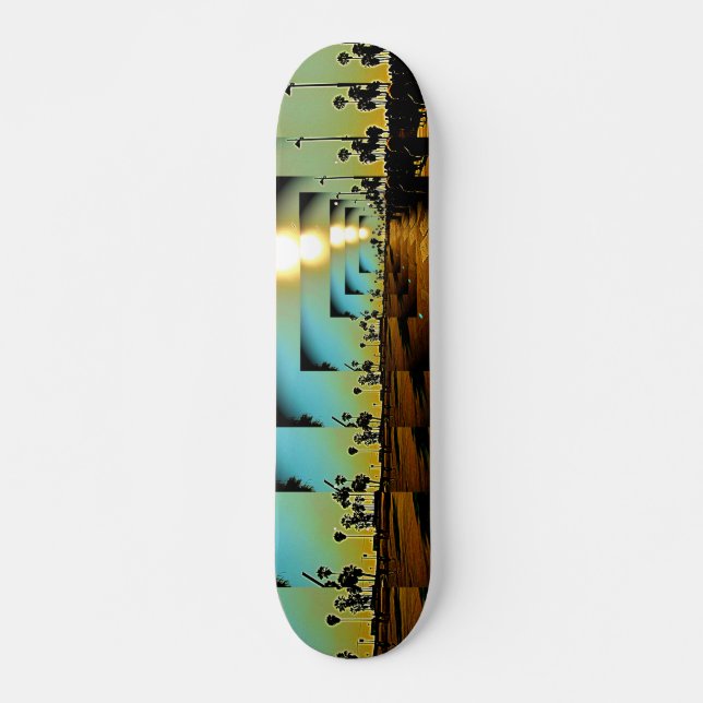 Venedig-Strand CA-Sonnenuntergang Skateboard (Vorne)