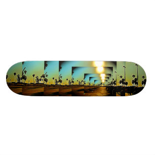 Venedig-Strand CA-Sonnenuntergang Skateboard