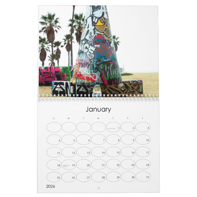 Venedig-Strand-Kalender Kalender (Jan 2026)