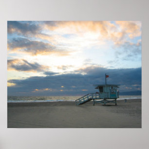 Venedig-Strandsonnenuntergang Poster