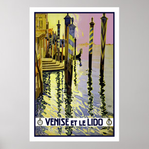 Venedig und Lido Poster