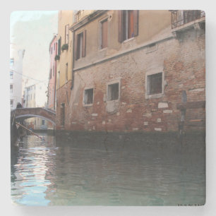 Venedig und seine Kanäle - Foto-Unterlage Steinuntersetzer