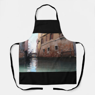 Venedig und seine Kanäle - schwarz Schürze