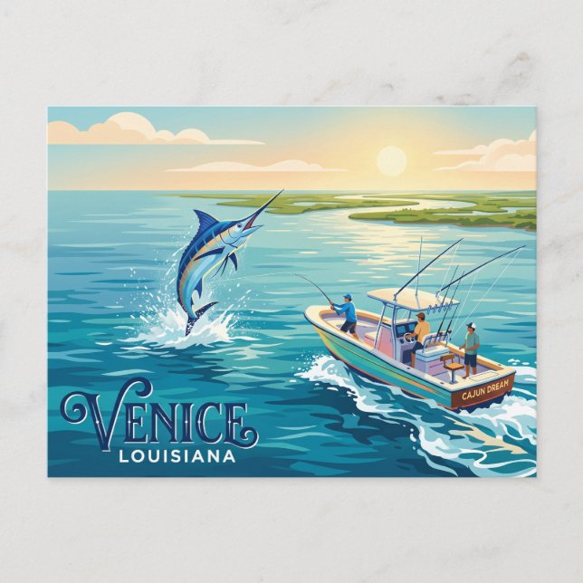 Venedig USA Postkarte (Vorderseite)