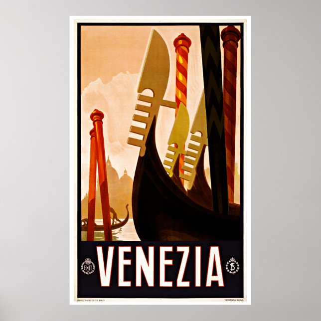 Venedig Venedig Italien - Vintage Travel Posters Poster (Vorne)