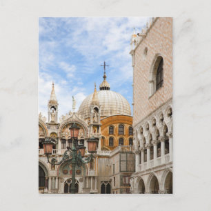 Venedig, Venetien, Italien - Vögel sitzen auf eine Postkarte