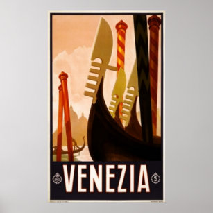 Venedig, Venezia Vintage Travel Poster