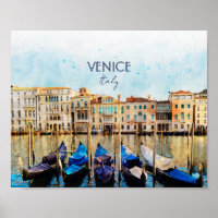 VENEDIG VENEZIA watercolor - Italien Reisen Souven
