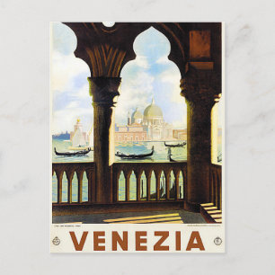 Venedig Vintage-Reise Postkarte