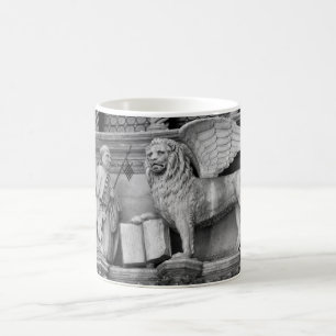 VENEDIG WINGED LÖWE B/W KAFFEETASSE