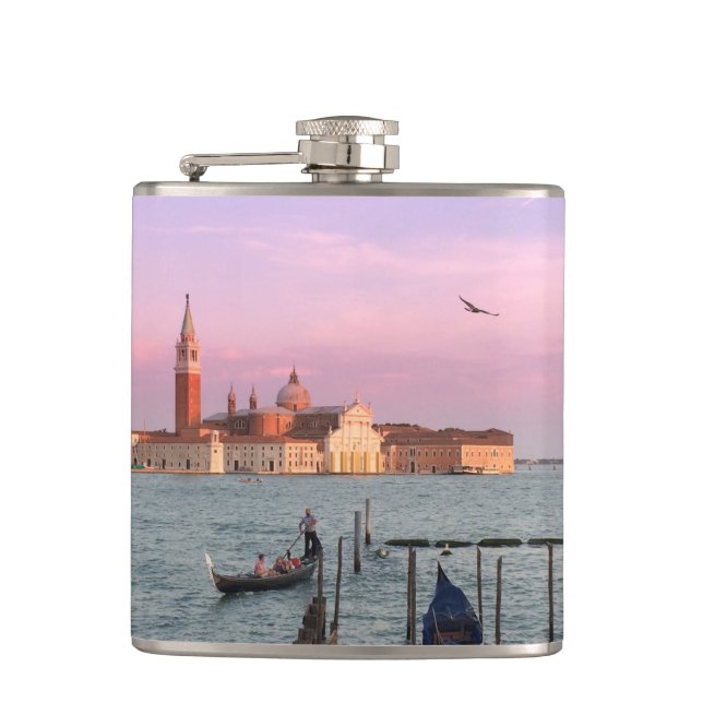 Venedig Wrapped Flask Flachmann (Vorderseite)