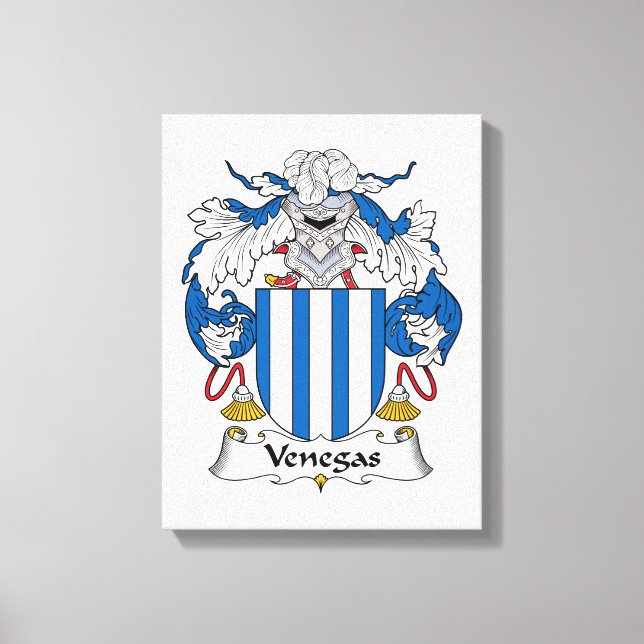 Venegas-Familienwappen Leinwanddruck (Vorderseite)