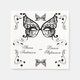 Venetia Carnivale Masque Viktorianischer Verzierte Serviette