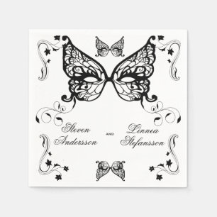 Venetia Carnivale Masque Viktorianischer Verzierte Serviette