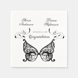 Venetia Carnivale Masque Viktorianischer Verzierte Serviette