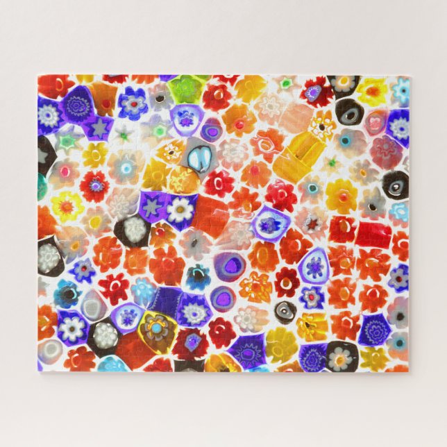 VENETIAN FLORA GLASS 16x20 INCH (Horizontal)