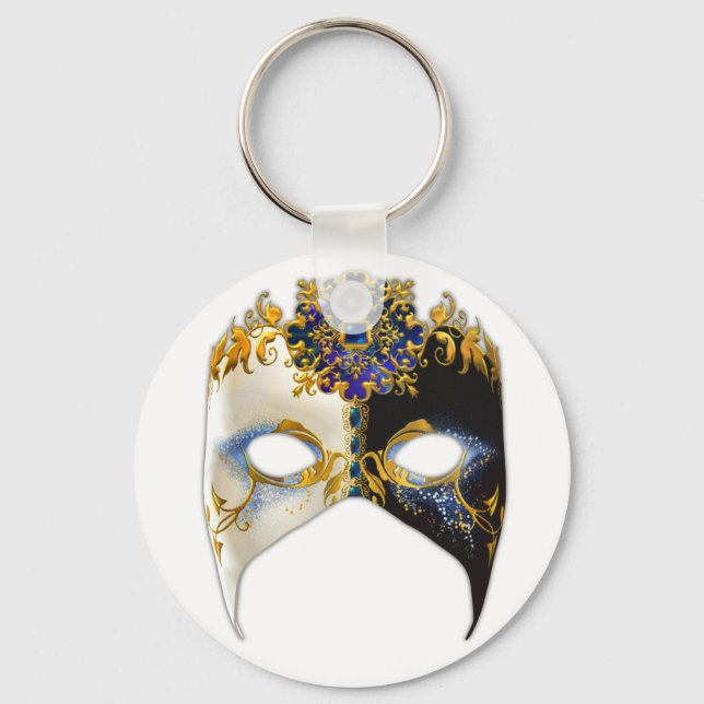 Venetian Masque: Sapphire Jewel Keyring Schlüsselanhänger (Vorderseite)
