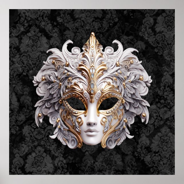 Venetian, Masquerade Carnival Mask Poster (Vorne)