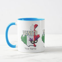 Veneto Italien Retro Region Karte Vintages Souveni