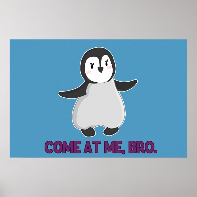 Venez chez moi, affiche de Bro Penguin (Devant)