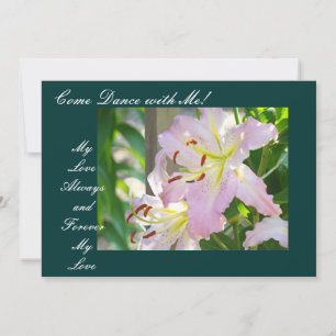 Venez danser avec moi ! Invitations Fleurs de Lys 