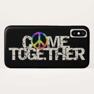 Venez ensemble coque iphone de la paix et de l'u