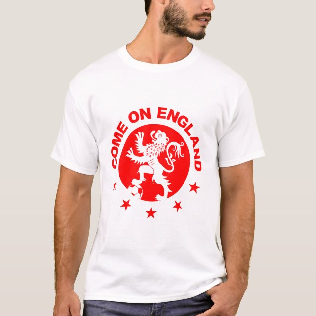 Venez sur le T-shirt de l'Angleterre - lion (Devant)