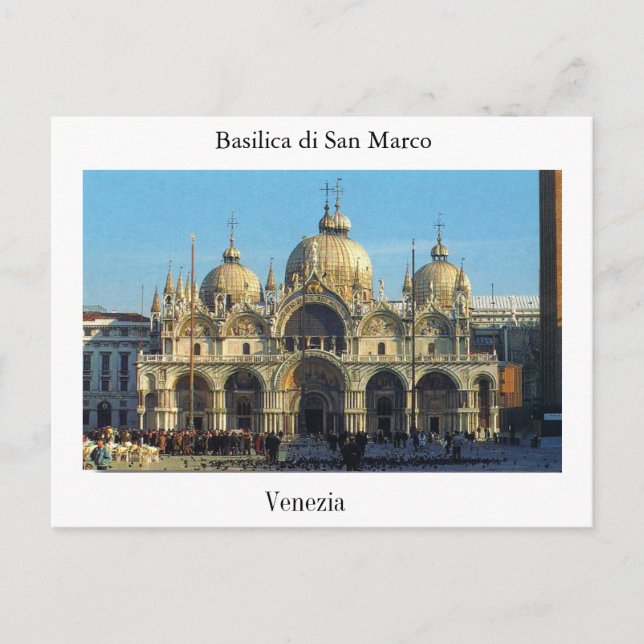 Venezia, Basilica di San Marco Postkarte (Vorderseite)