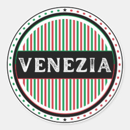 Venezia City Pride Emblem – Italienische Identität Runder Aufkleber