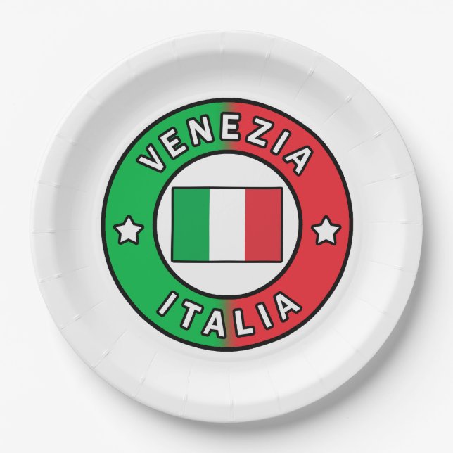 Venezia Italia Pappteller (Vorderseite)